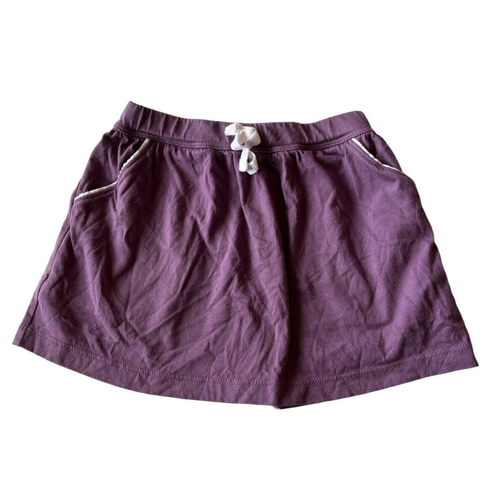 Hanna Andersson skirt Size 90 3T Purple Stretch Waistband pockets EUC